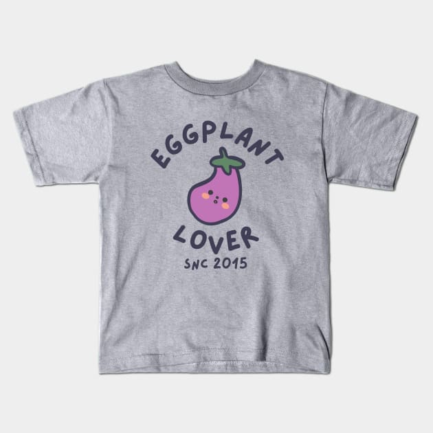 Eggplant Lover Since 2015 Kids T-Shirt by DesignArchitect